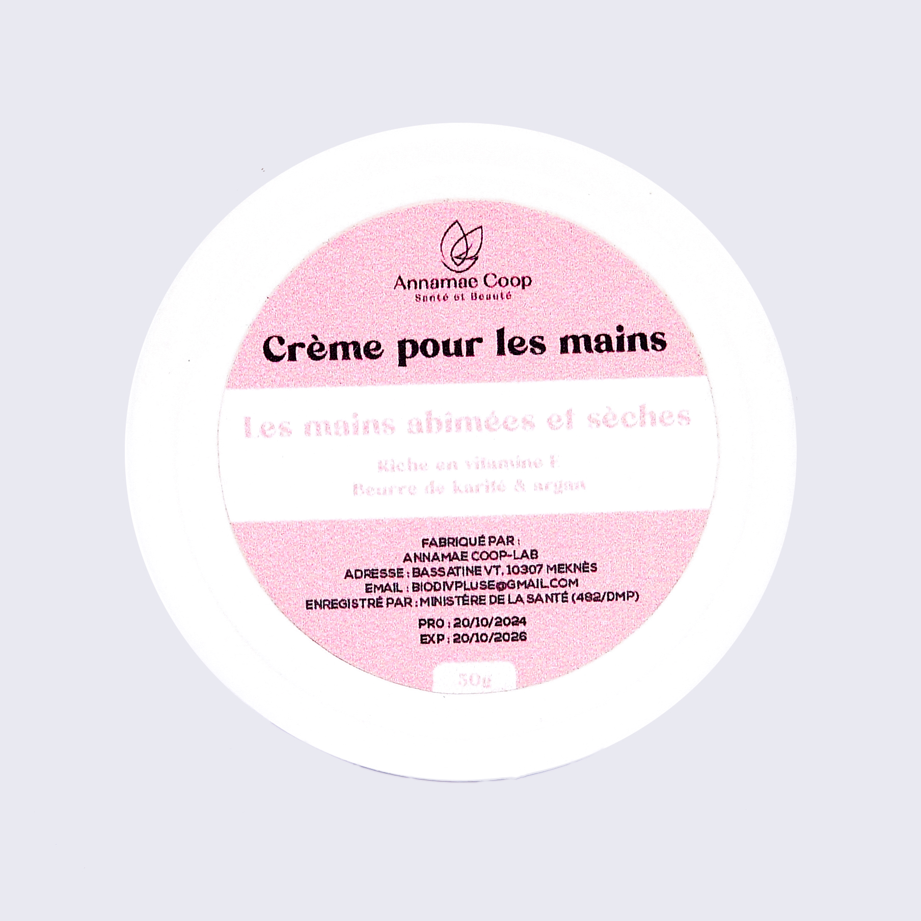 Crème pour les mains