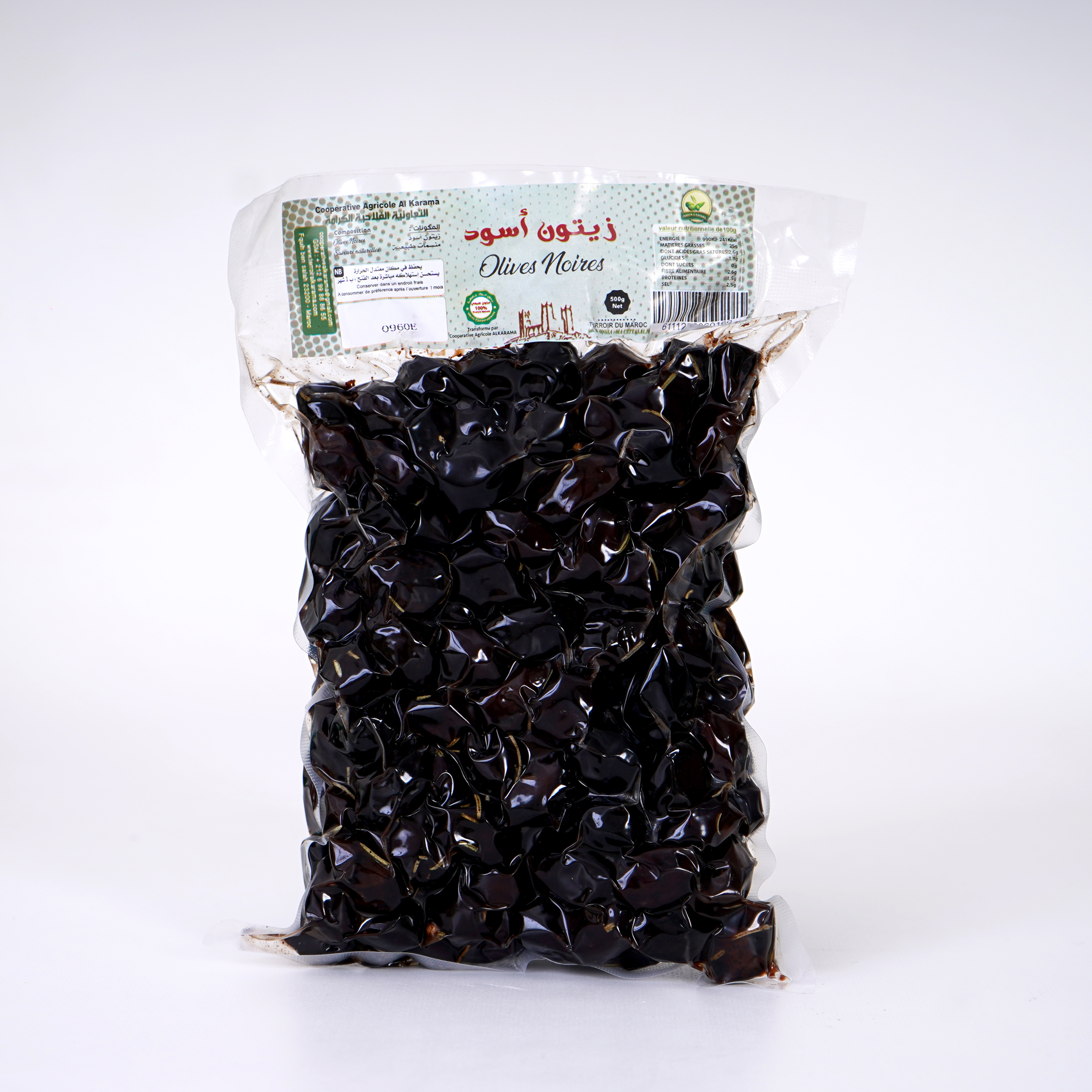olives noires sachet 500g