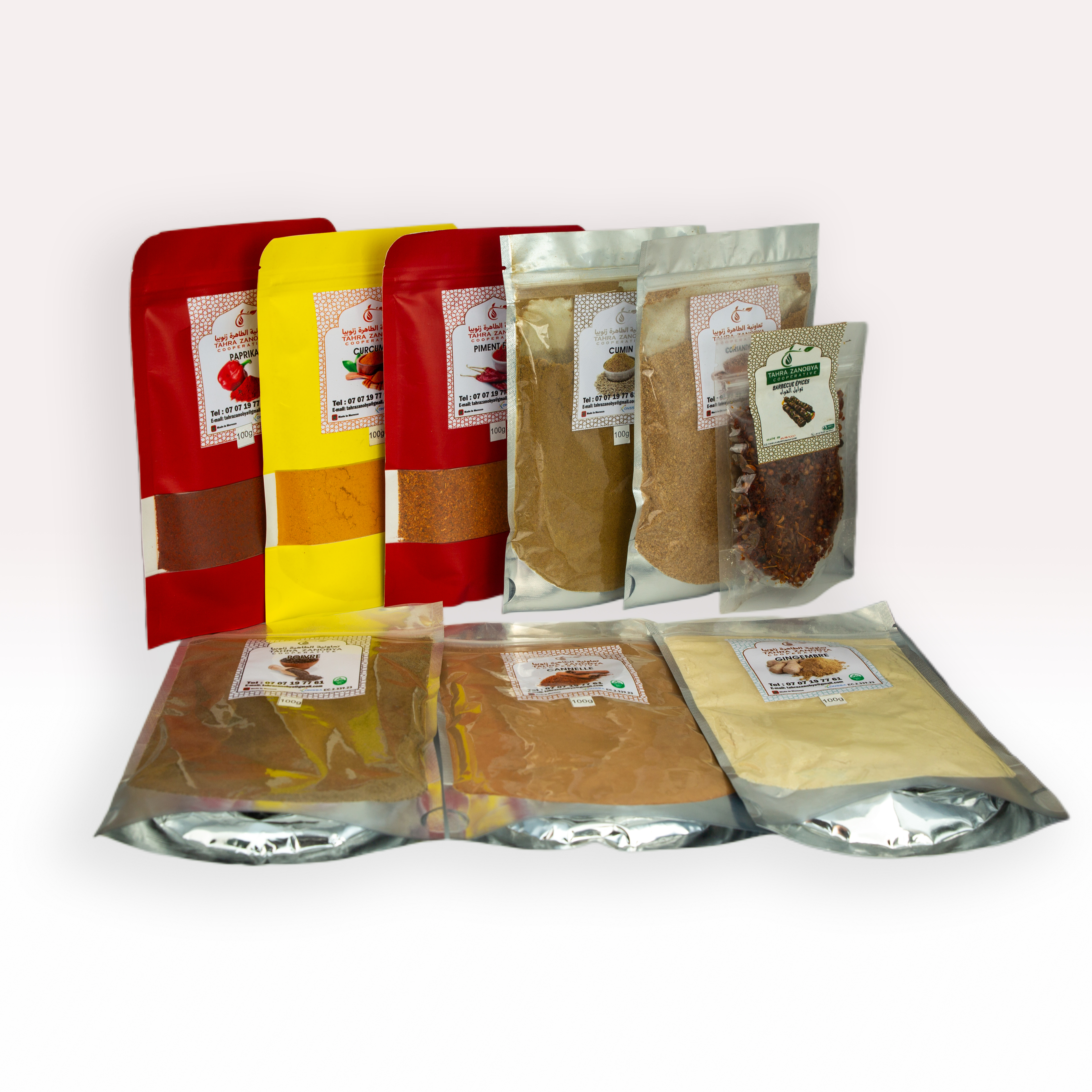 حزمة من تسعة أنواع التوابل بجميع أنواعها