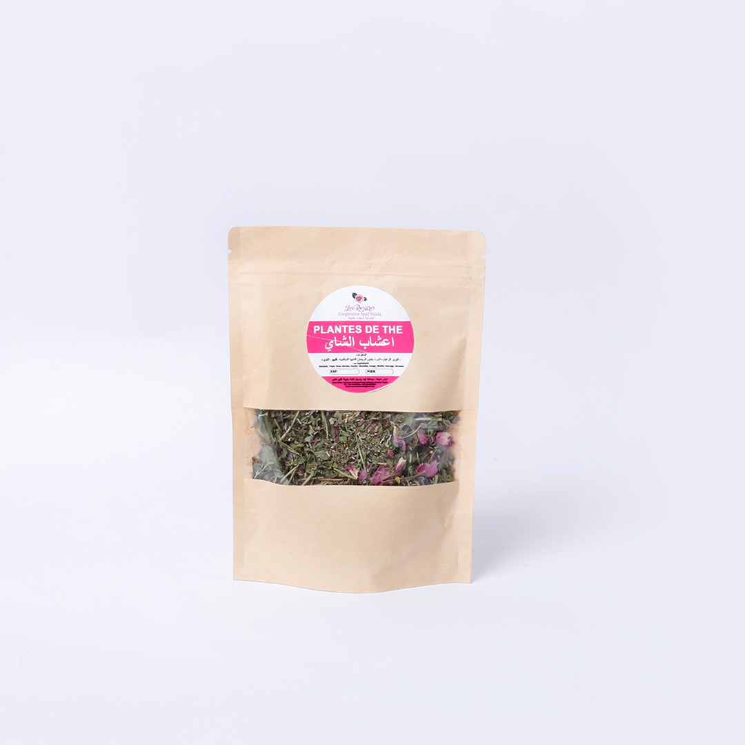 أعشاب الشاي مع الورد
