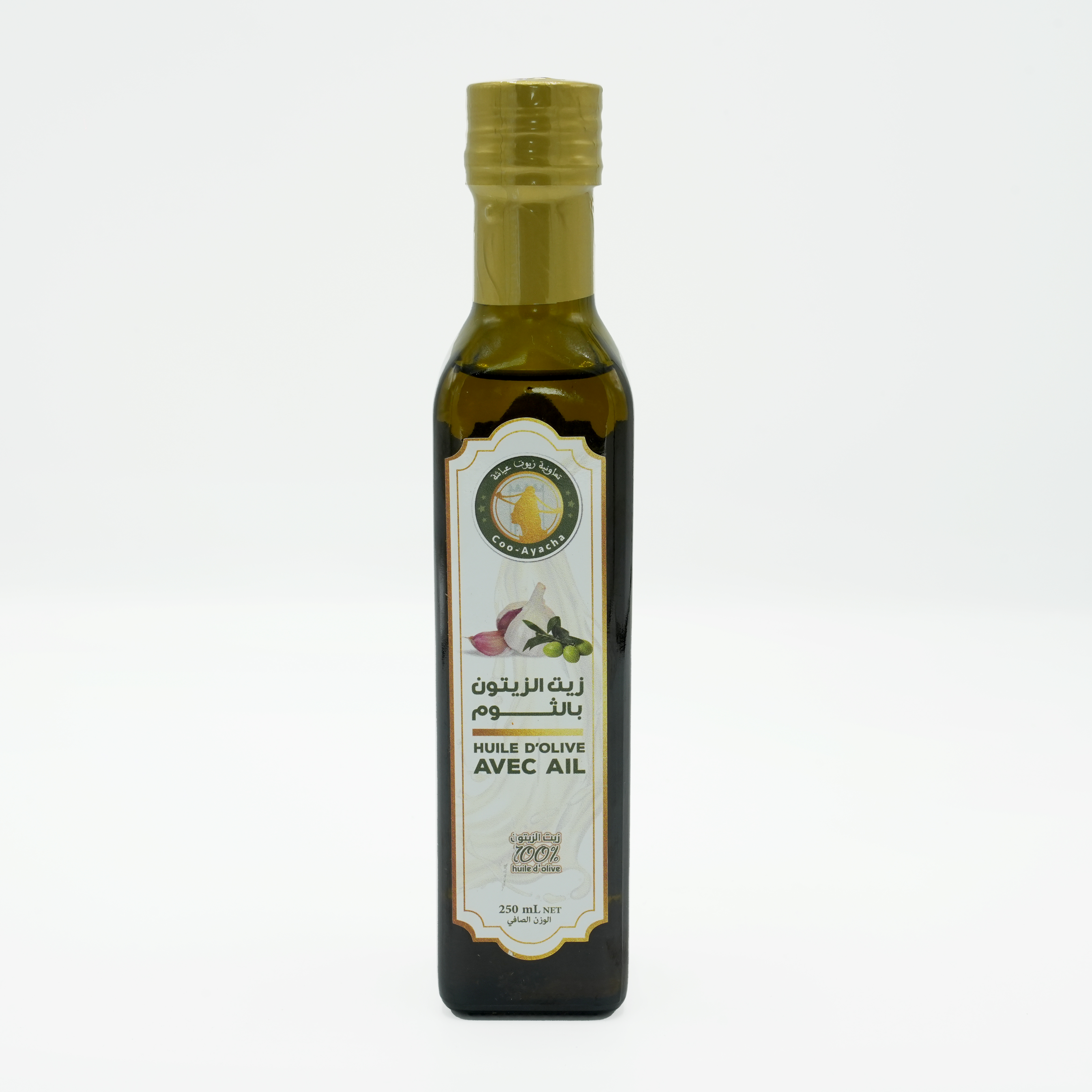 Huile d'olive à l'ail