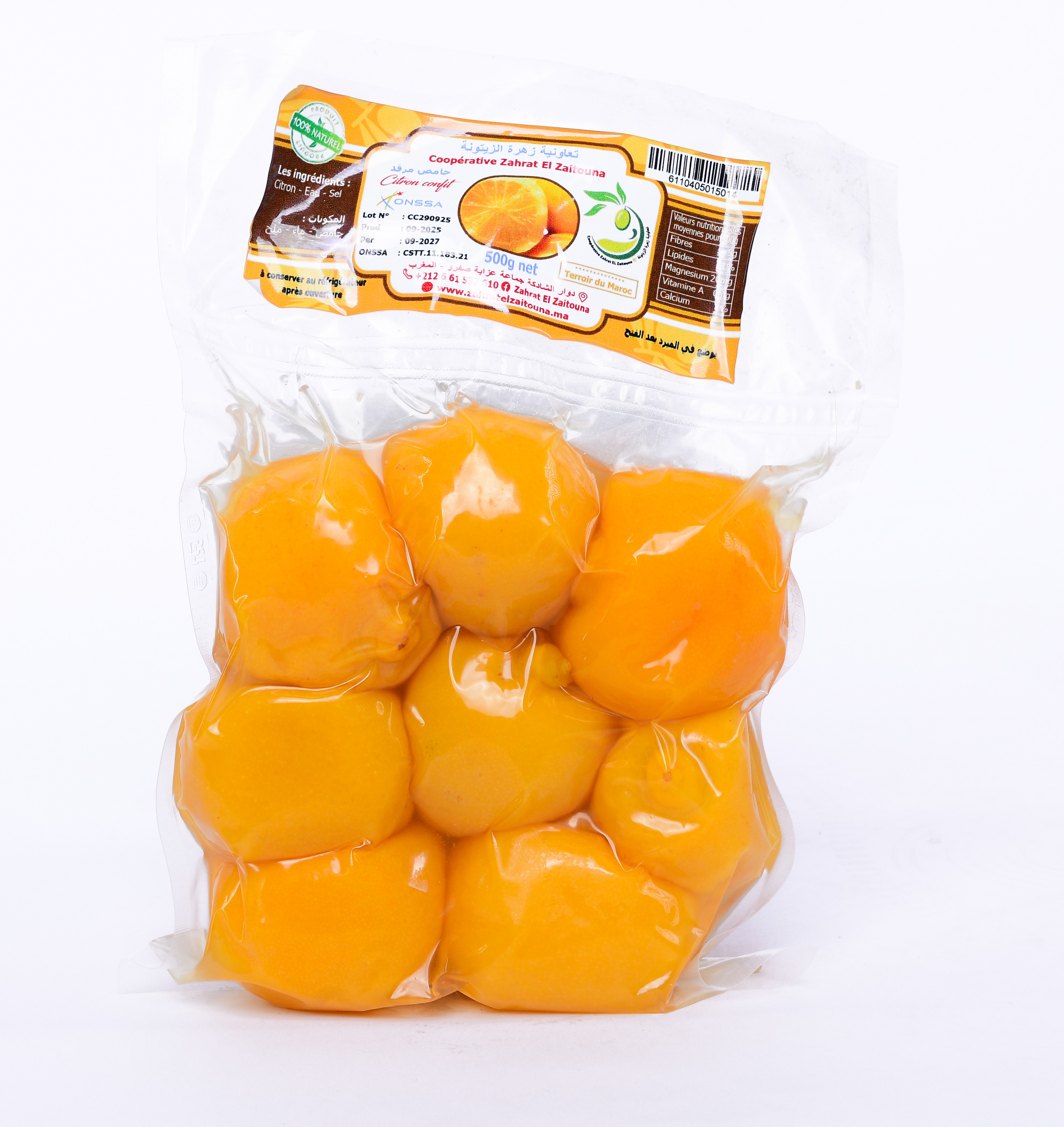 CITRON CONFIT 500G