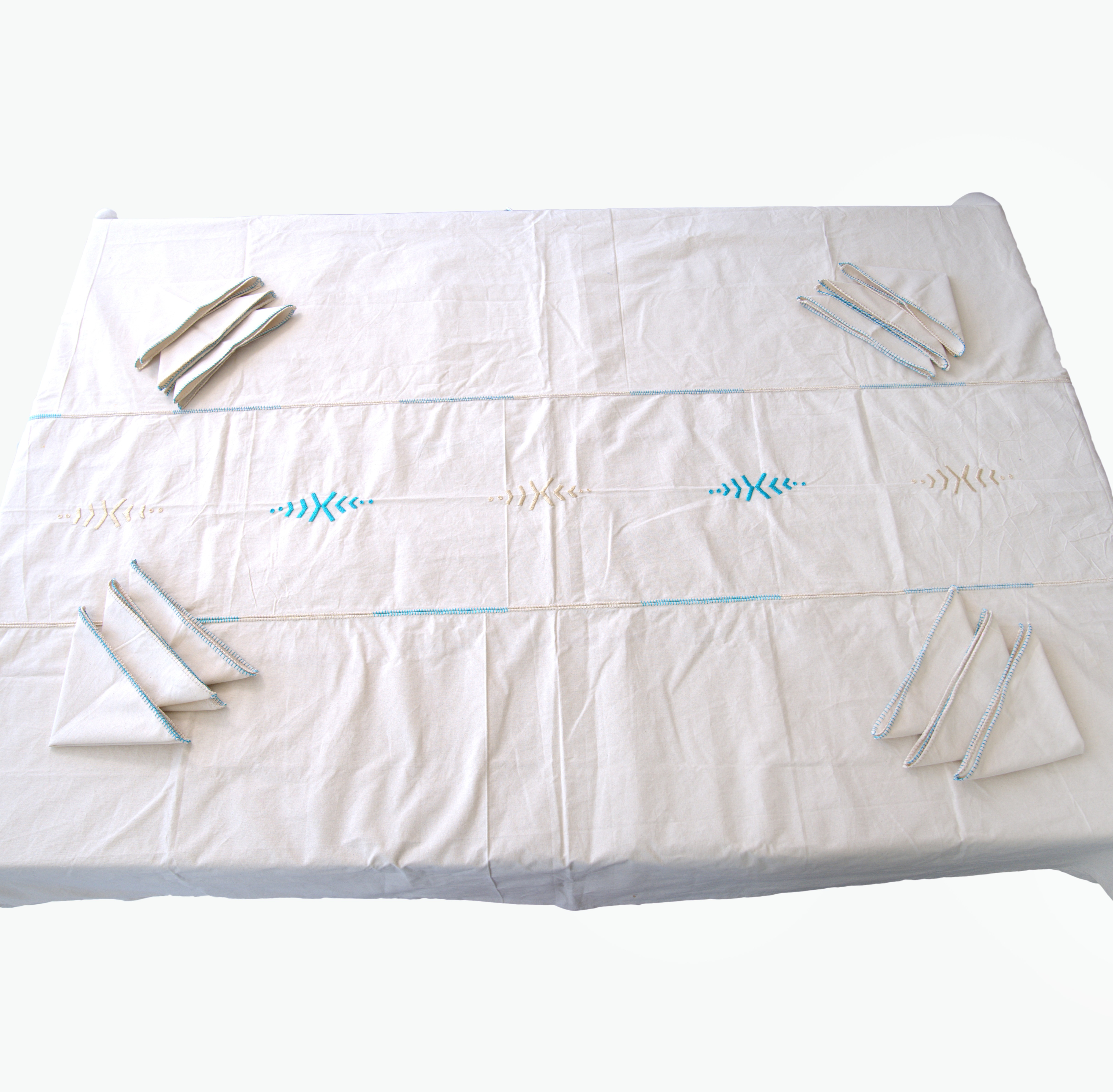 Nappe et Serviette de table 2/2 M