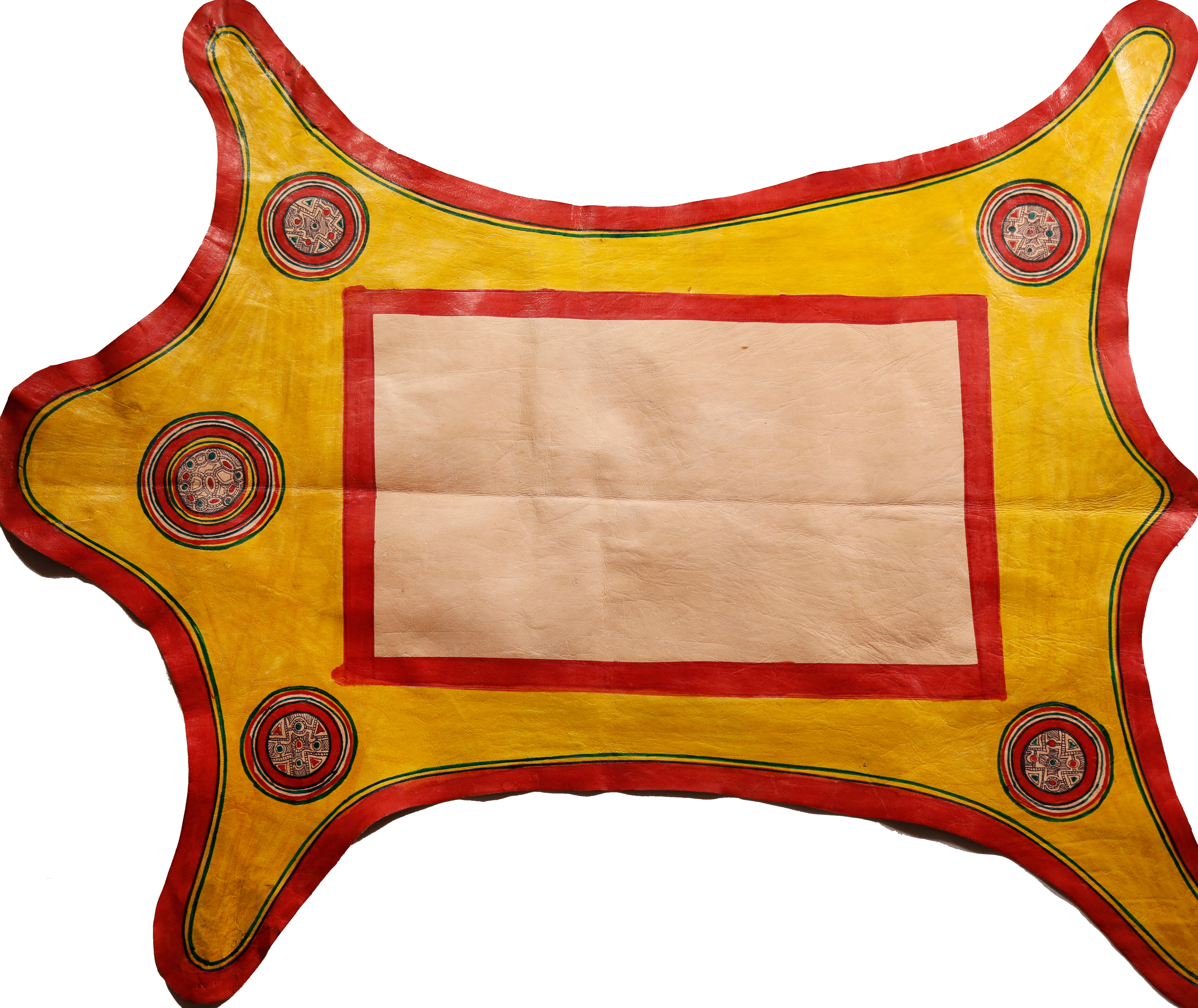 Tapis/Couvertures en cuir et poil de chameau