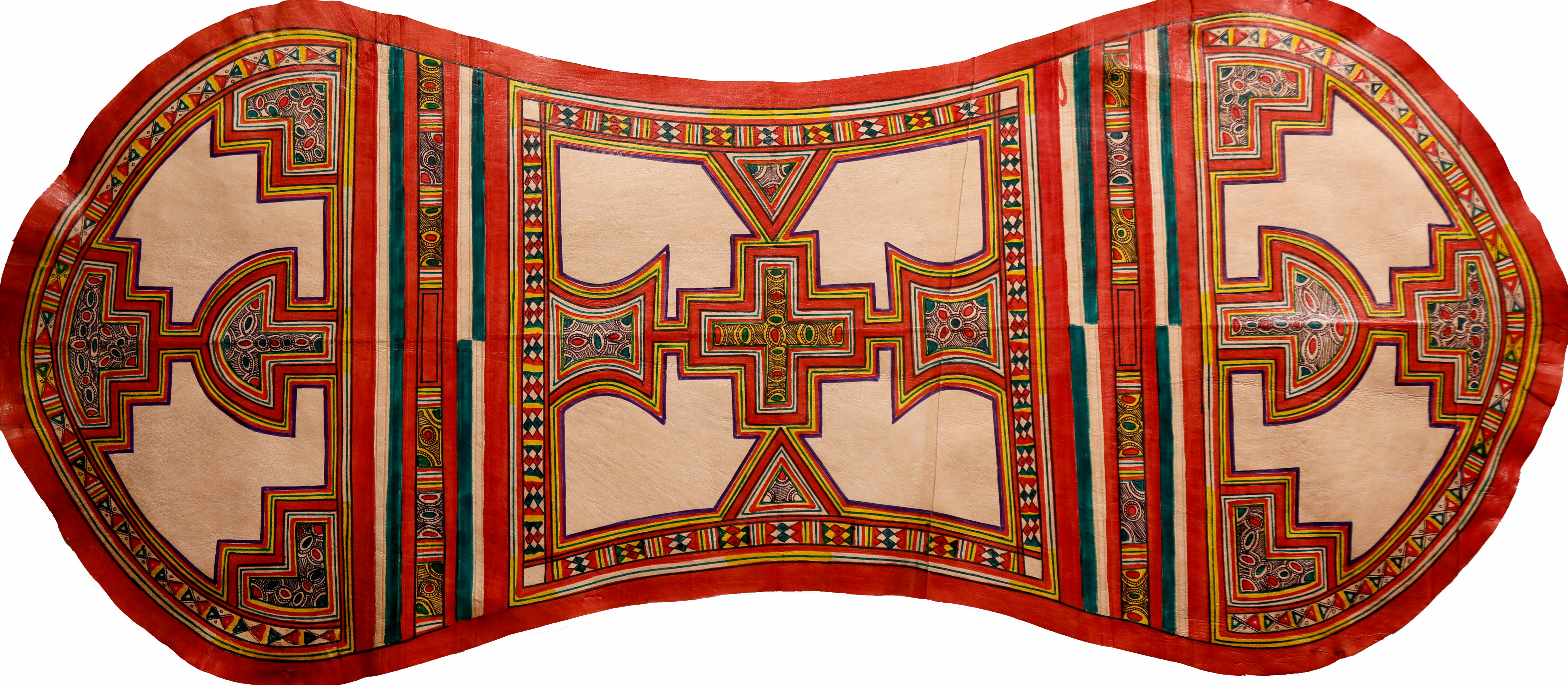 Tapis/Couvertures en cuir et poil de chameau