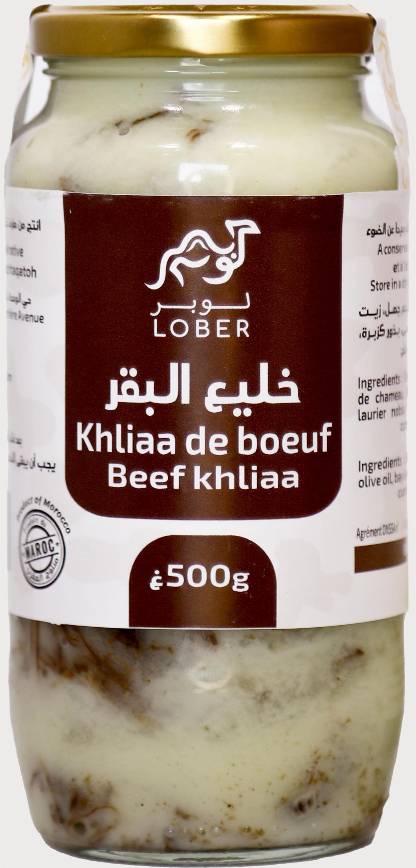 Khlii de bœuf avec Derwa