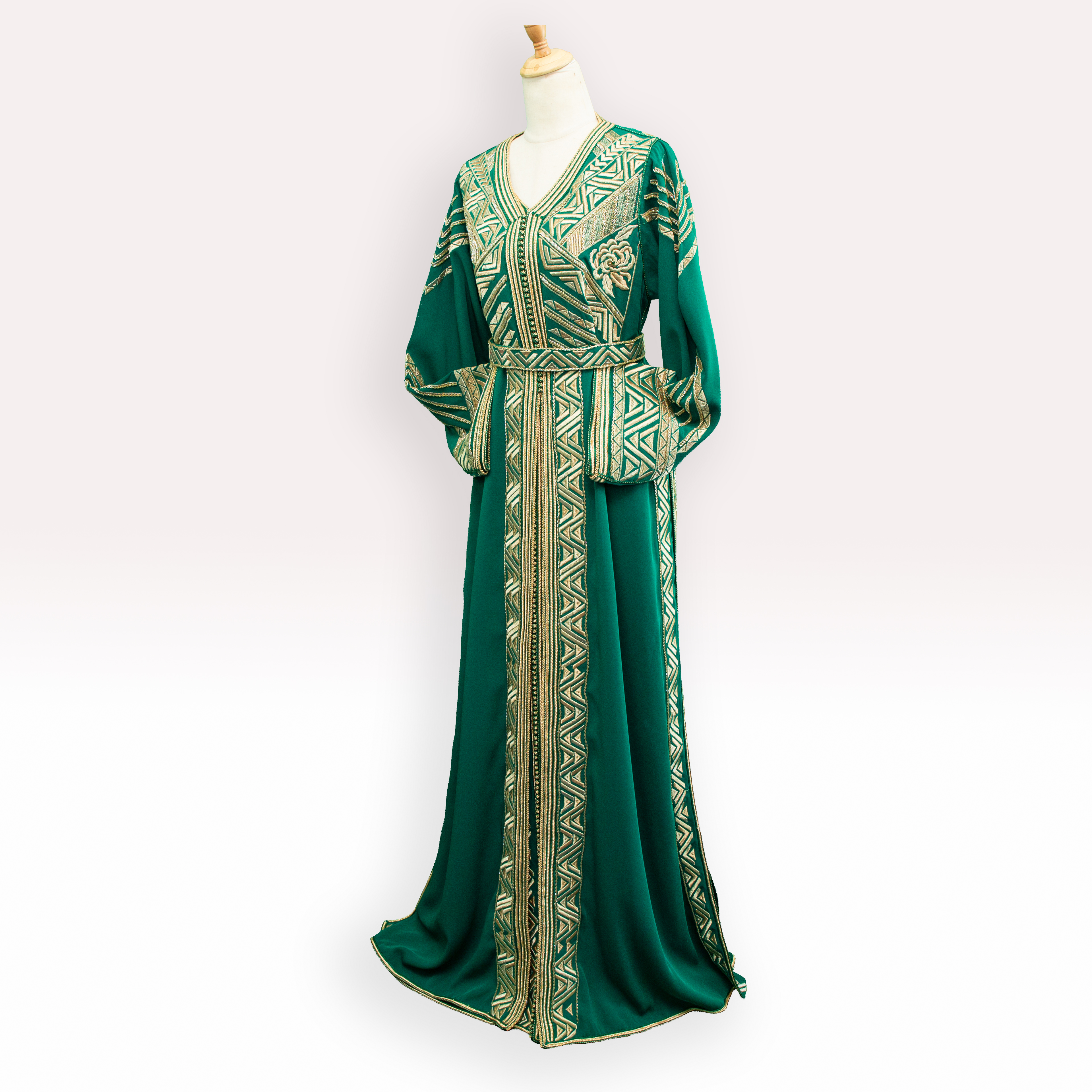 Takchita Vert Malachite (Caftan 2 pièces)