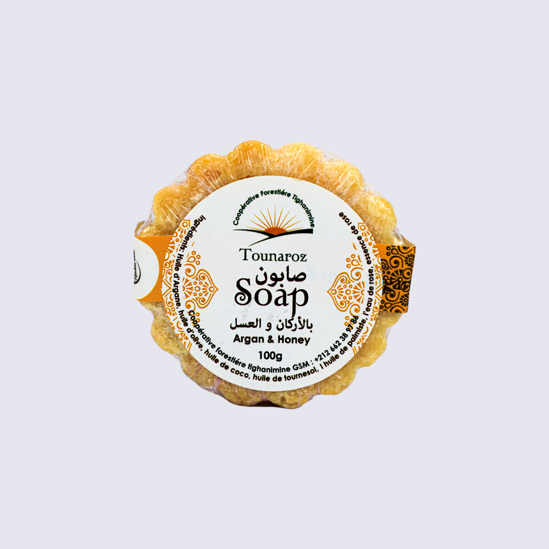 Savon dure argan et Miel 50g