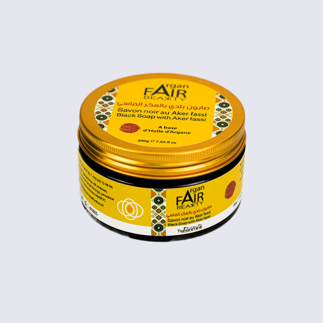 صابون بلدي (أسود) بالعكر الفاسي 50غ