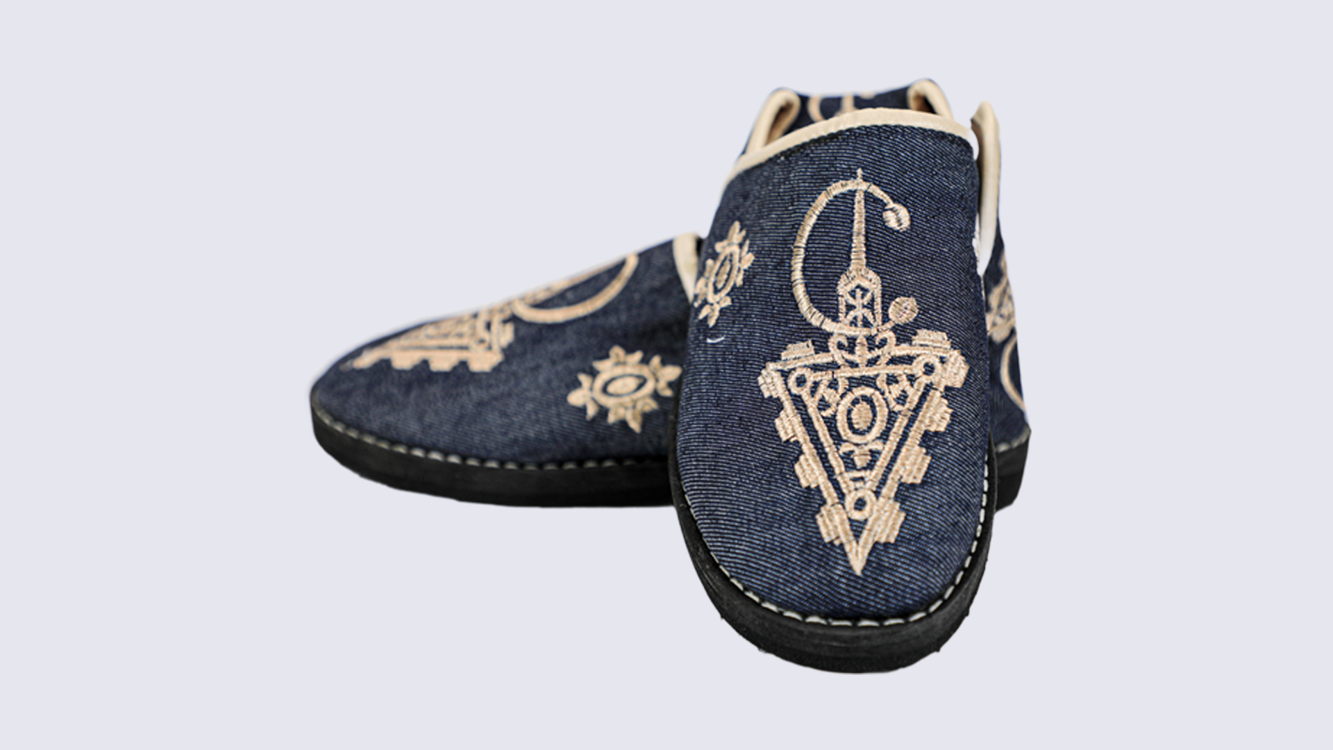 Babouches en Denim