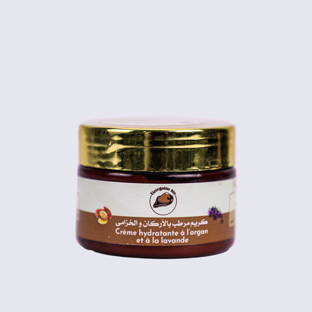 Crème hydratante Argan et lavande