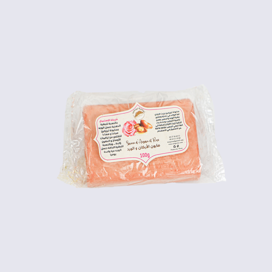 Savon d'argan et des roses 100 g
