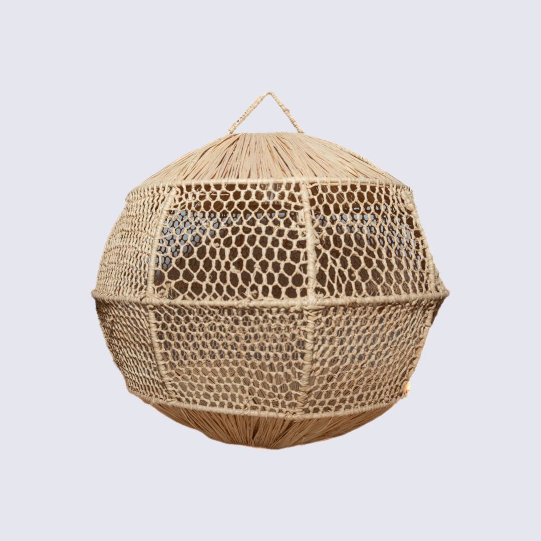 Suspension artisanale en raphia