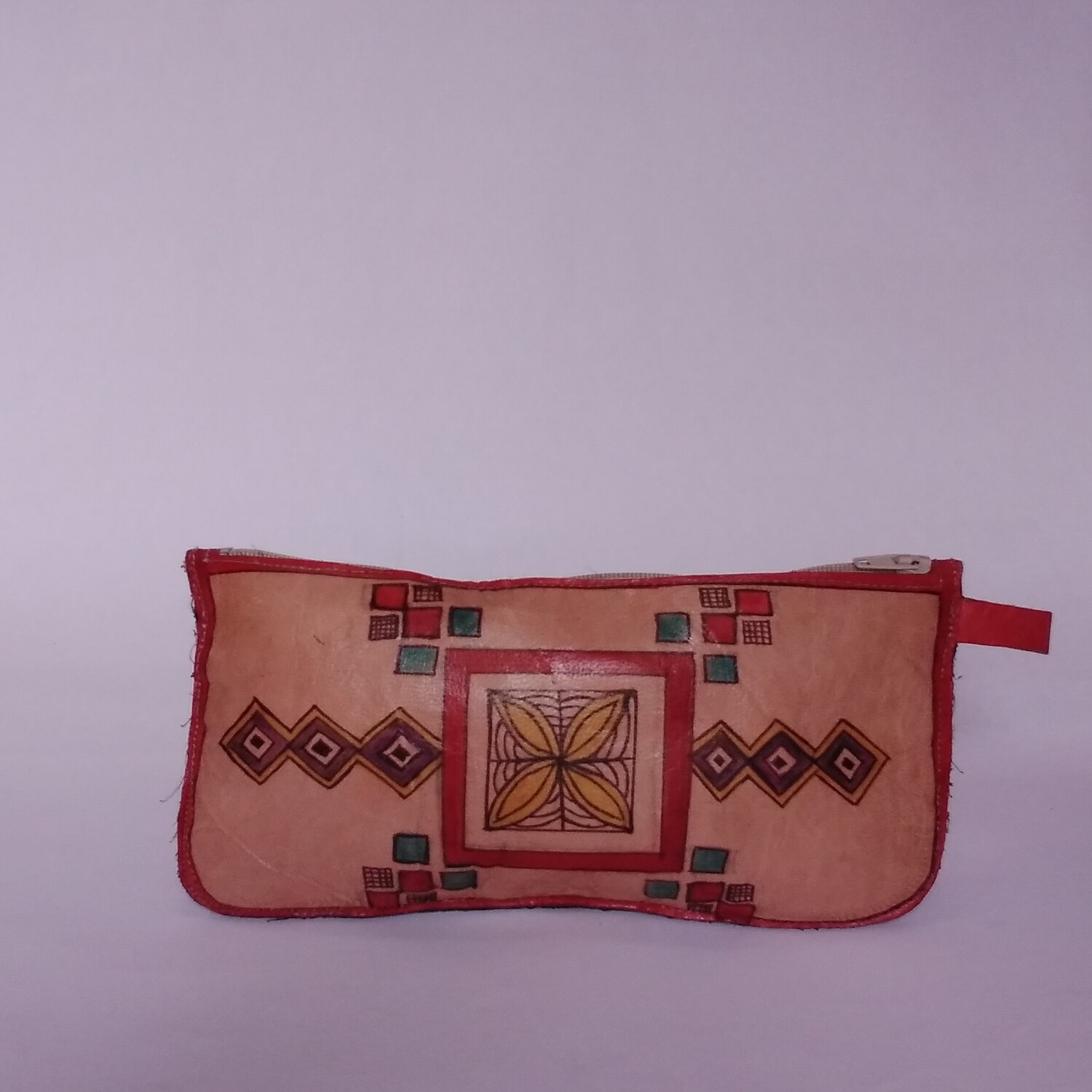 Portefeuille à chaîne en cuir de chèvre