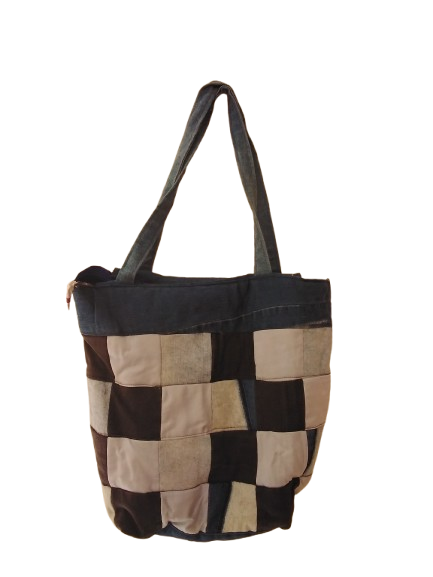 Sac rond en jean recyclé