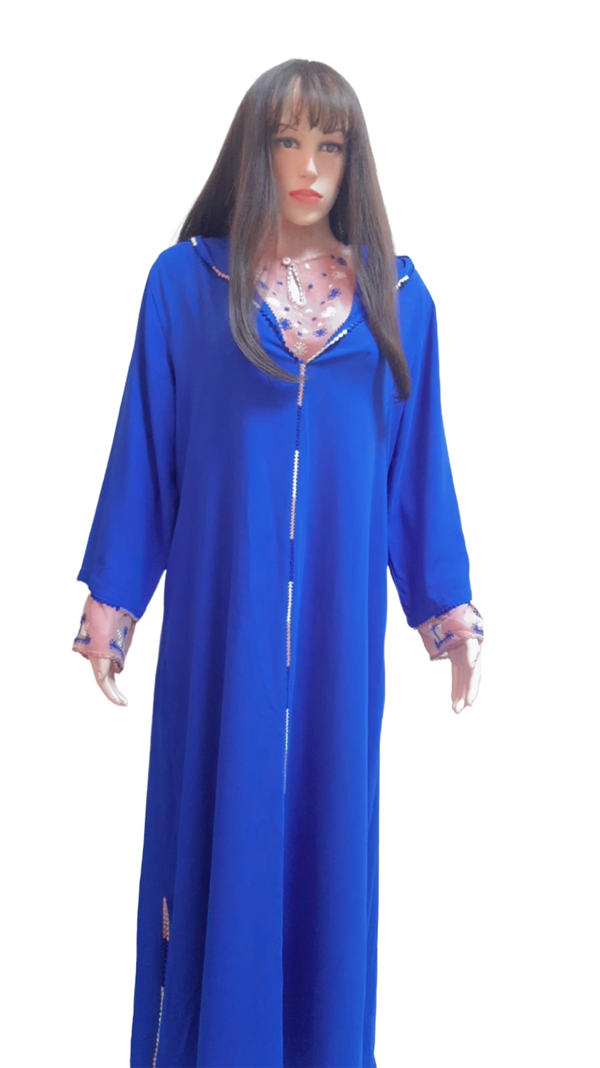 Djellaba Deux Pièces Bleue