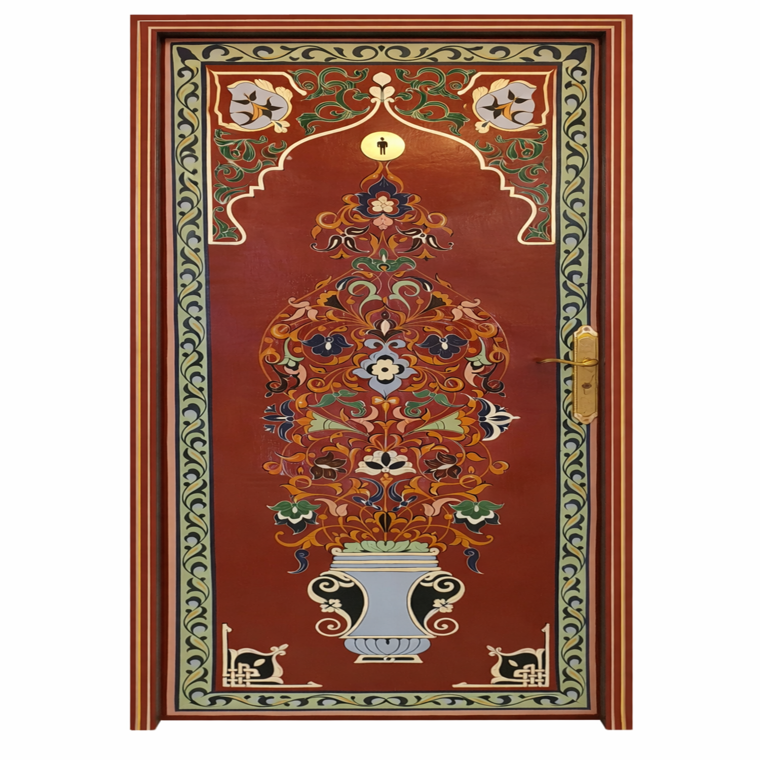 Porte décorée