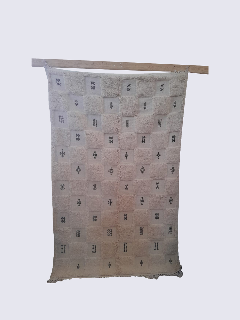 Hanbel Blanc à Carreaux