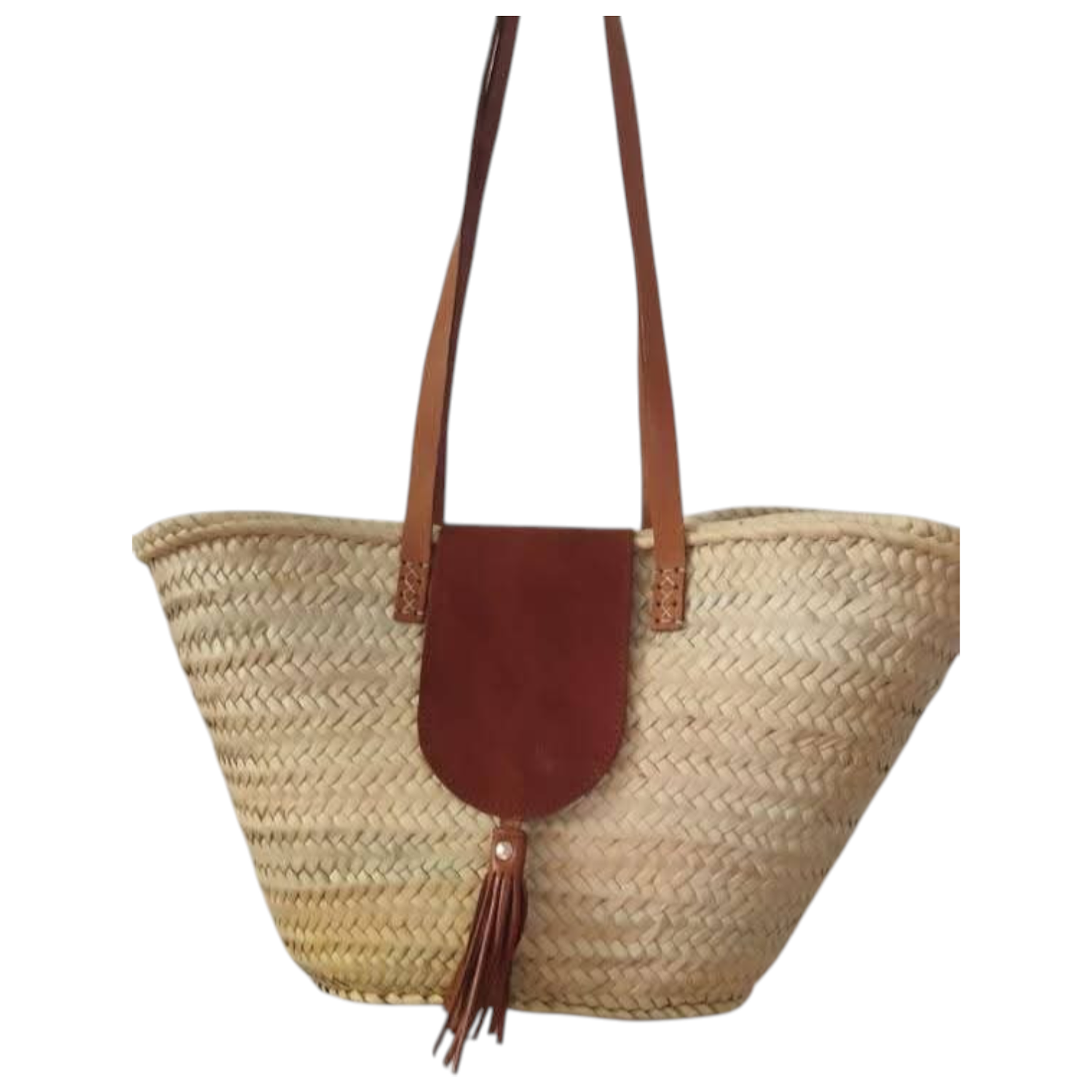 Panier en doum naturel