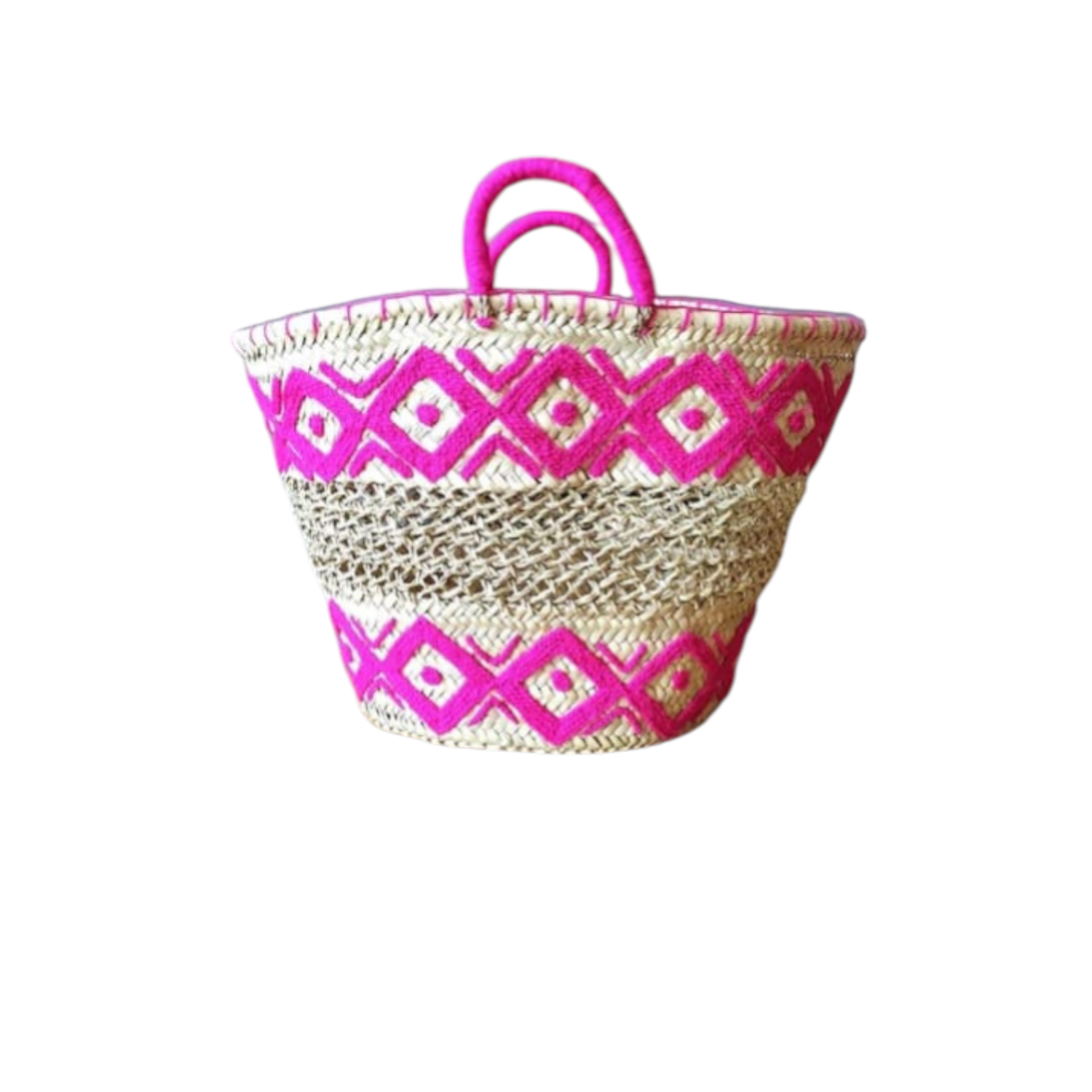 Panier en doum naturel