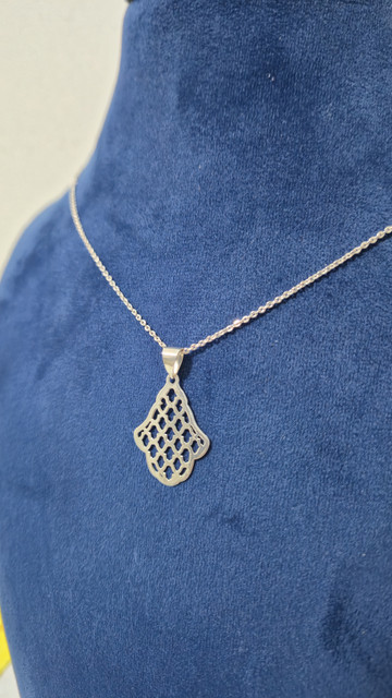 Chaîne Pendentif Khmissa Argent 925