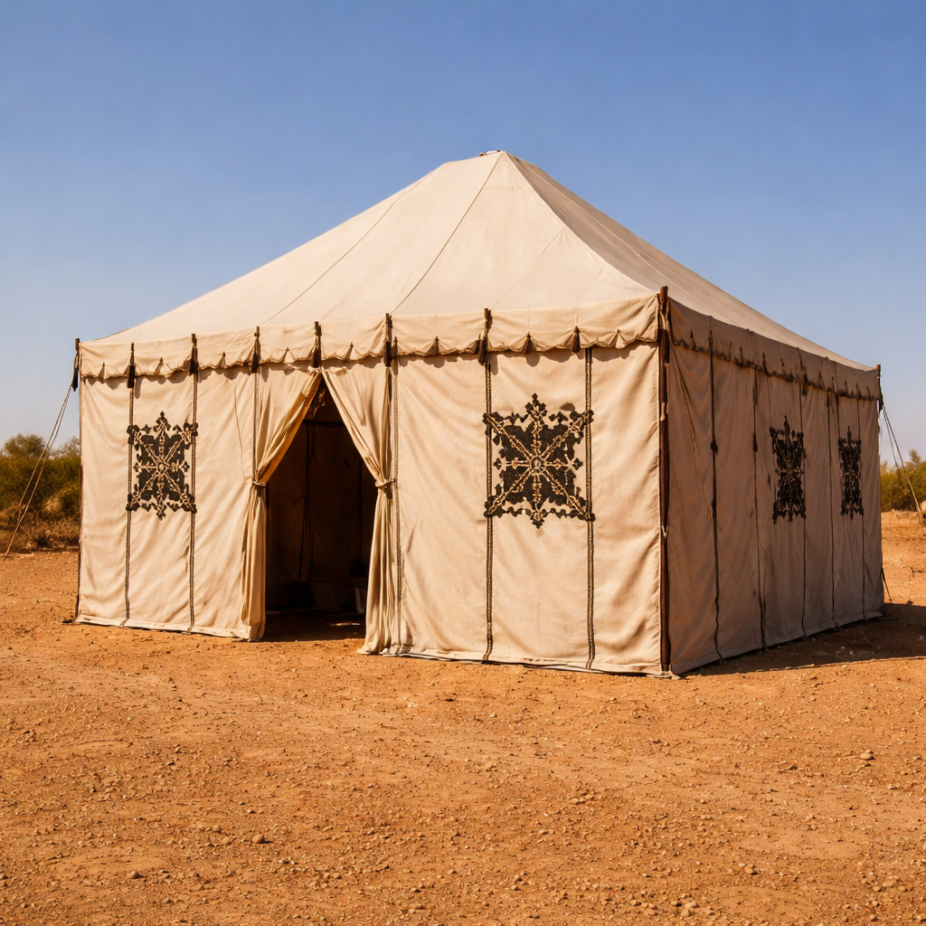 Tentes sahariennes de différentes tailles -