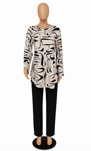 Ensemble féminin (pantalon et chemise)