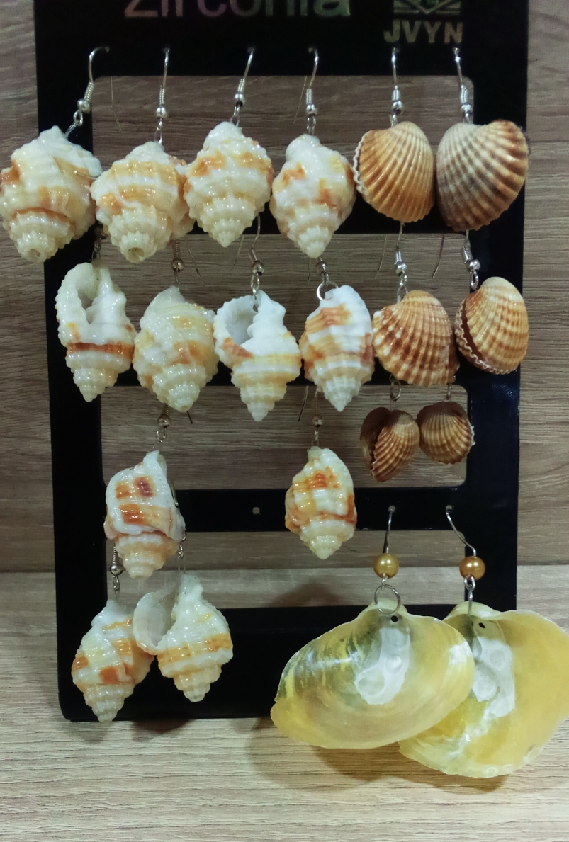 Boucles d'oreilles en Coquillage
