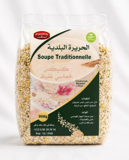 Harira beldiya, mélange prêt à l’emploi à base de farine torréfiée