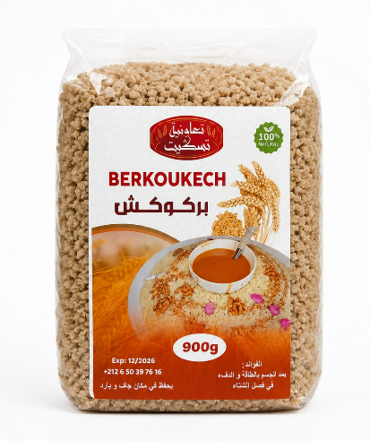 Berkoukes roulé à la main