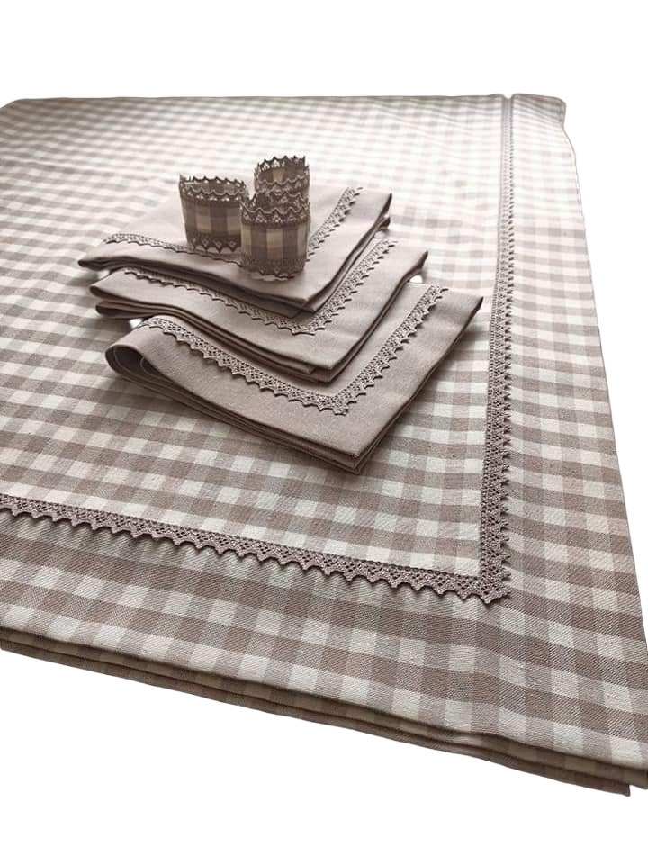 Nappe de table avec serviette