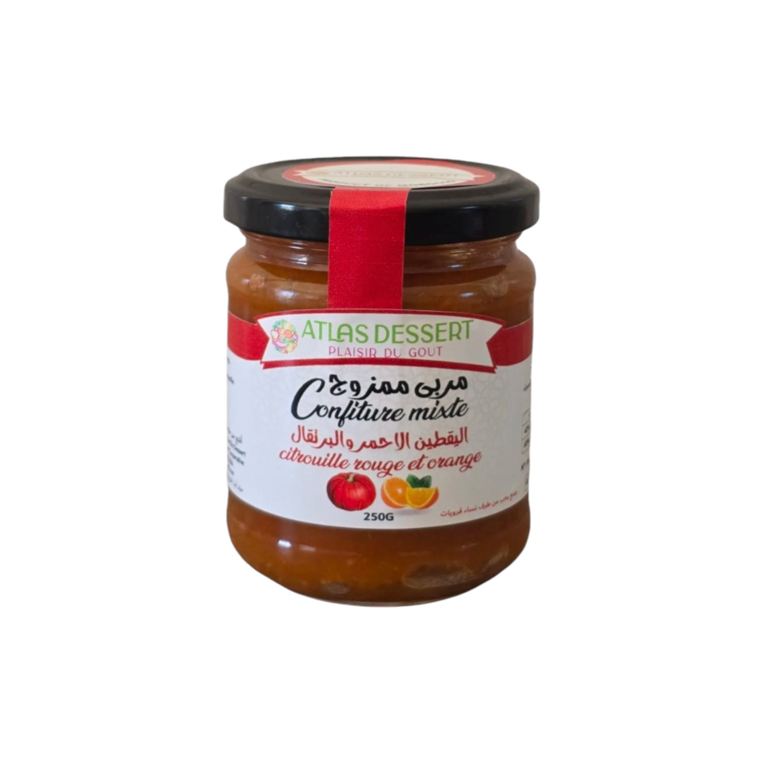 Confiture de potiron rouge et orange