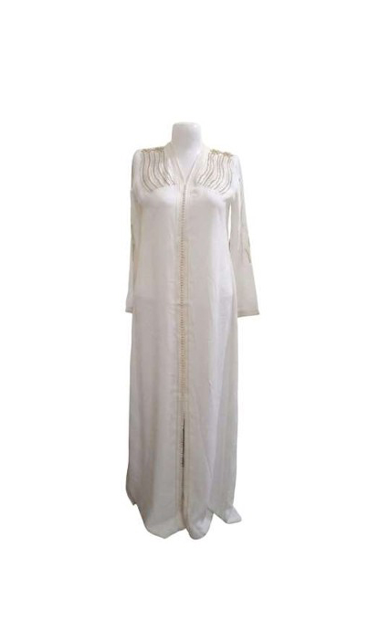 Caftan de mariée blanc
