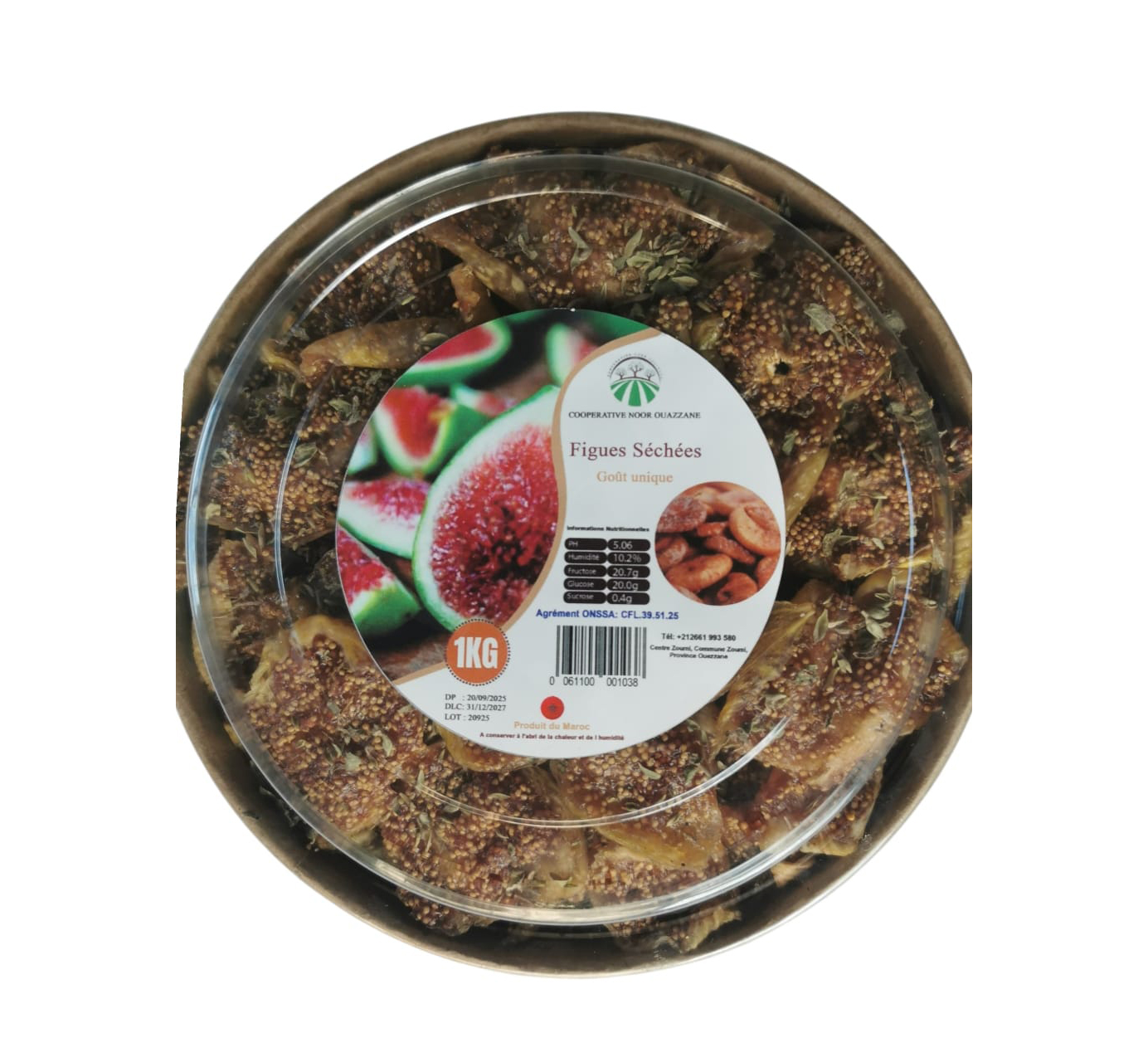 Figues blanches séchées, 1 kg