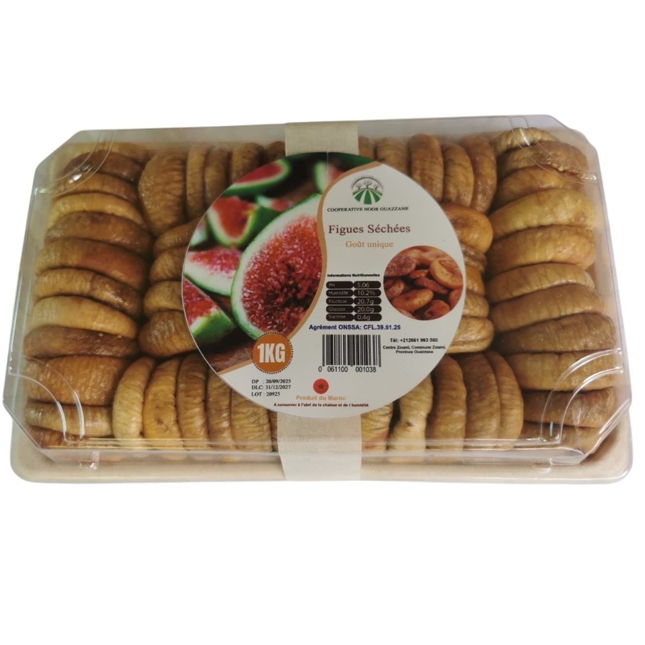 Figues blanches séchées, 1 kg