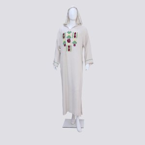 جلابة ثوب مليفة كاشمير خدمة لمعلم بلبرشمان وطرز في اليدين