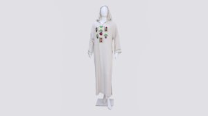 جلابة ثوب مليفة خدمة لمعلم بلبرشمان والطرز