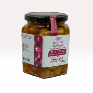 Olives Rouges Marinées à l'Huile d'Olive