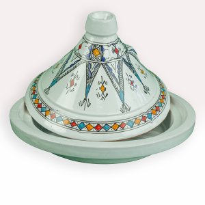 Tajine Blanc Coloré