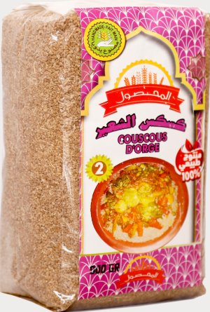 Couscous composé d'orge locale et de farine de blé tendre