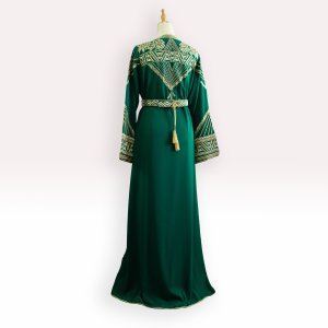 Takchita Vert Malachite (Caftan 2 pièces)