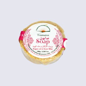 صابون صلب بالأركان والورد 50غ