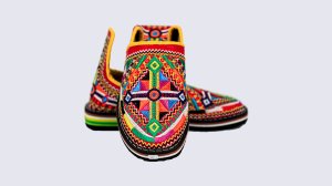 Babouche cuir semi cuir