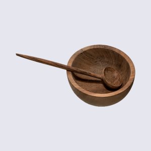 Assiette ( Bois de noyer )
