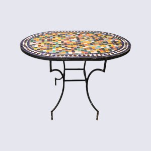 Table ovale en zellige