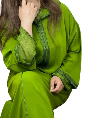 Djellaba couleur pistache
