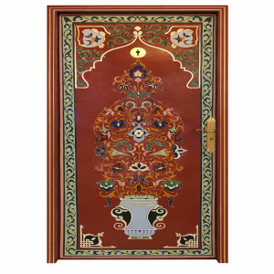 Porte décorée
