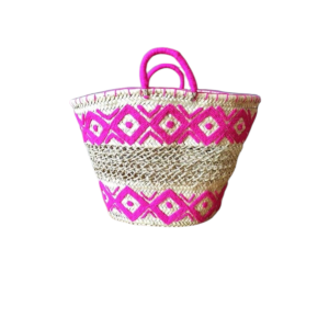 Panier en doum naturel