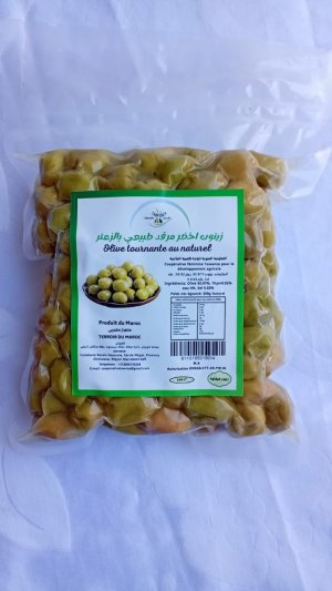 Olives vertes naturelles assaisonnées au thym