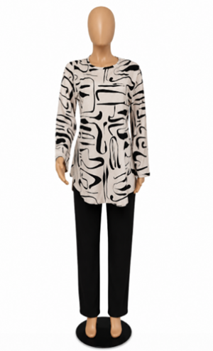 Ensemble féminin (pantalon et chemise)